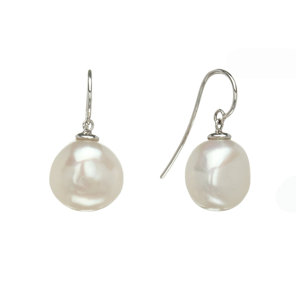 Pearls on Short Hook Earrings