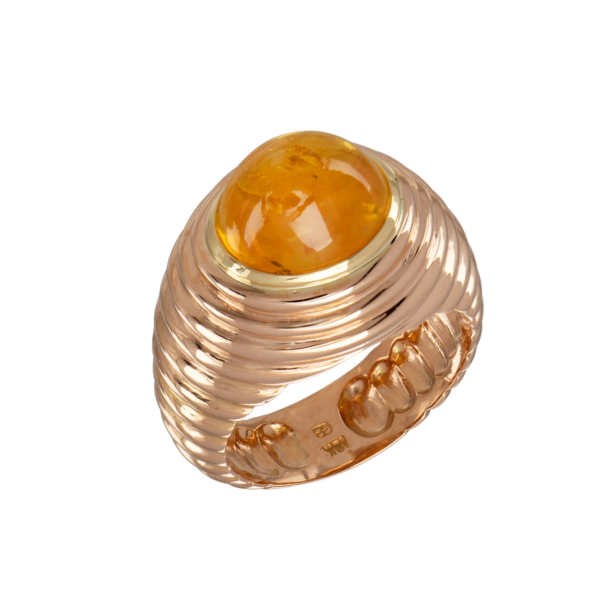 Yellow Sapphire Hive Ring